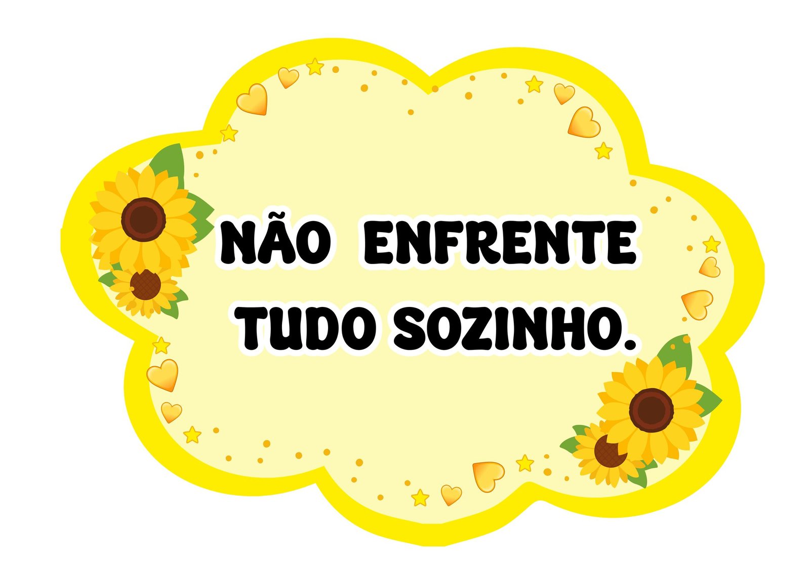 Plaquinhas Setembro Amarelo para Imprimir tarefa escolar página 13
